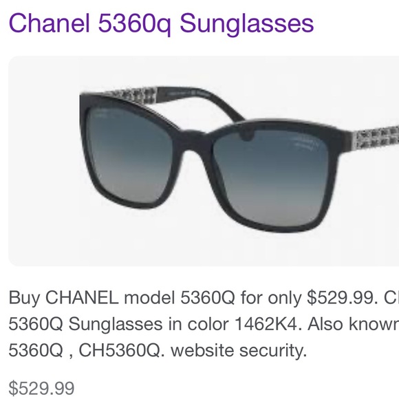 Chanel Polarized Navy Chain Sunglasses! - Picture 13 of 14